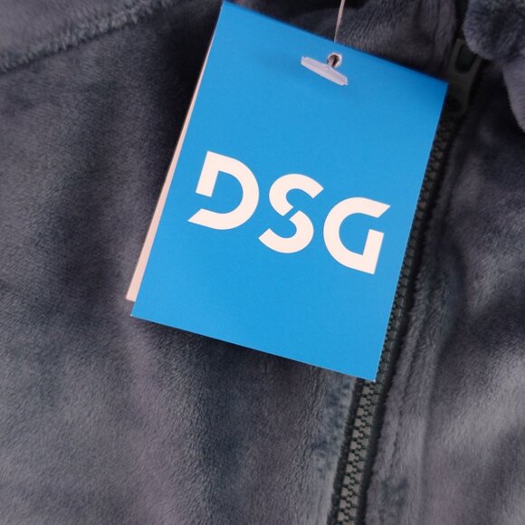 NEW DFG Girl's Youth Velour 1/2 Zip Pullover Sweater Green Size 16 Kangaroo Pock - Picture 3 of 5